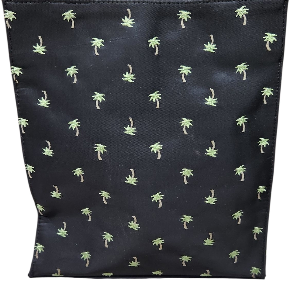 Sunny Hawaii Black Palm Tree Tote Bag